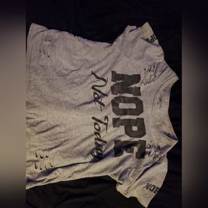 Graphic distressed tee 1x